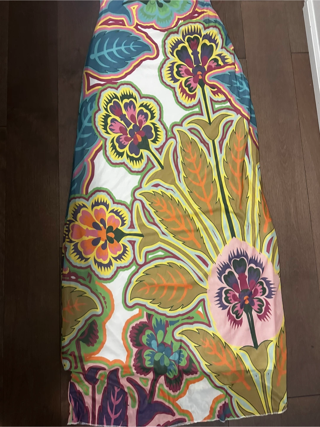 Fashion Nova Strapless Maxi Dress - Vibrant Floral Print - photo 3
