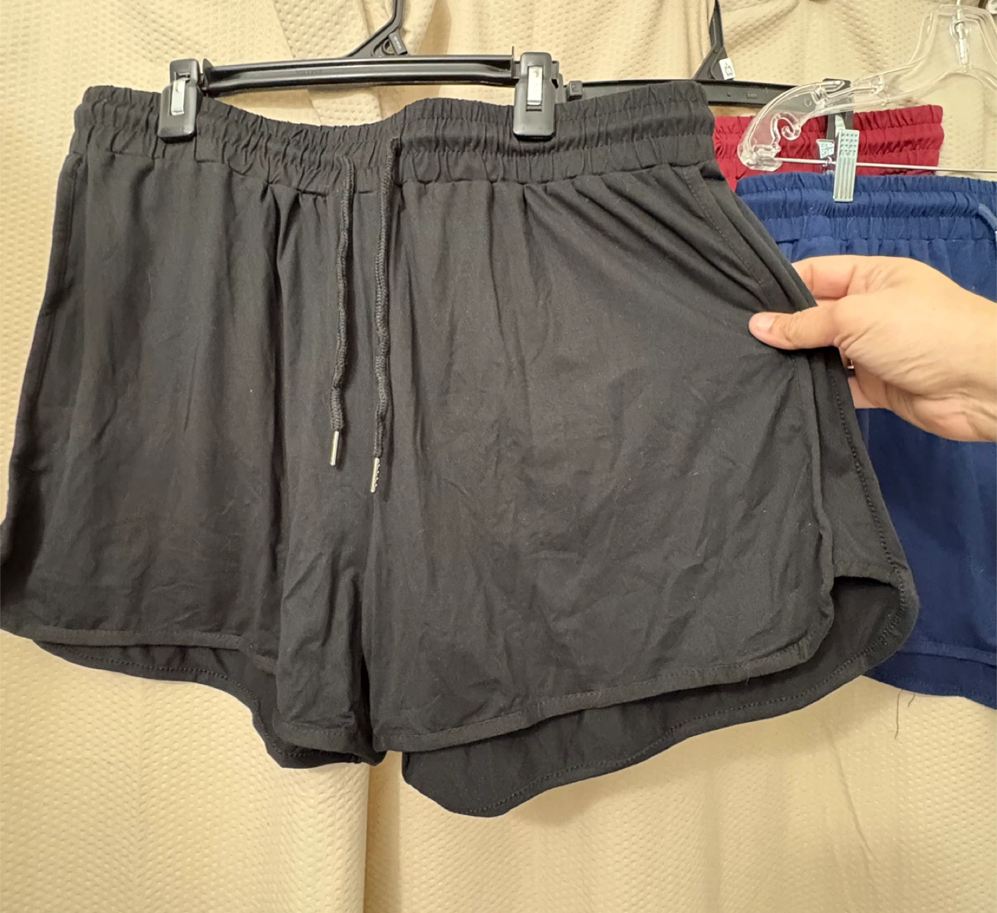 Athletic Shorts - Black, Burgundy, Navy - photo 3