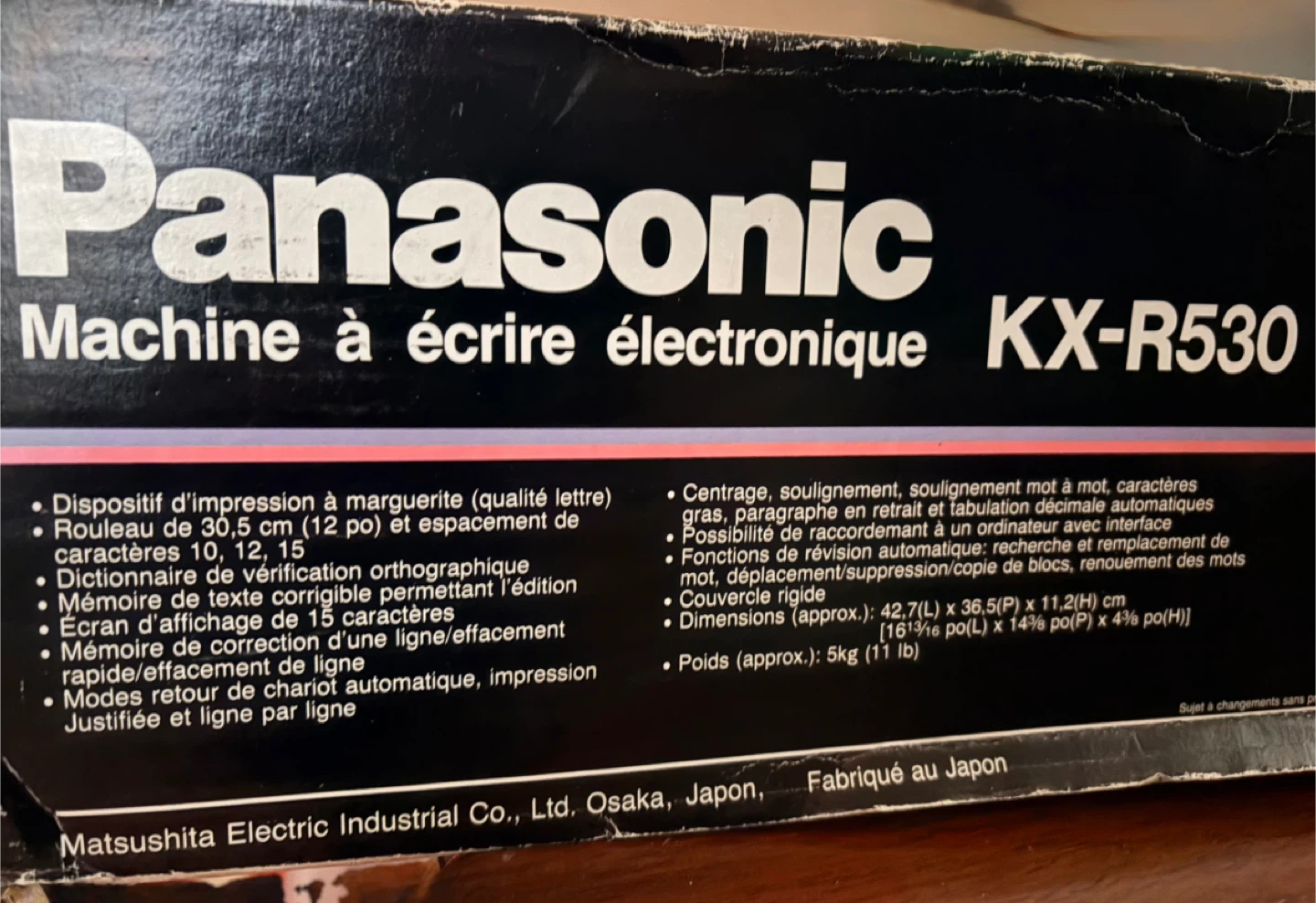 Panasonic KX-R530 Electronic Typewriter - photo 2