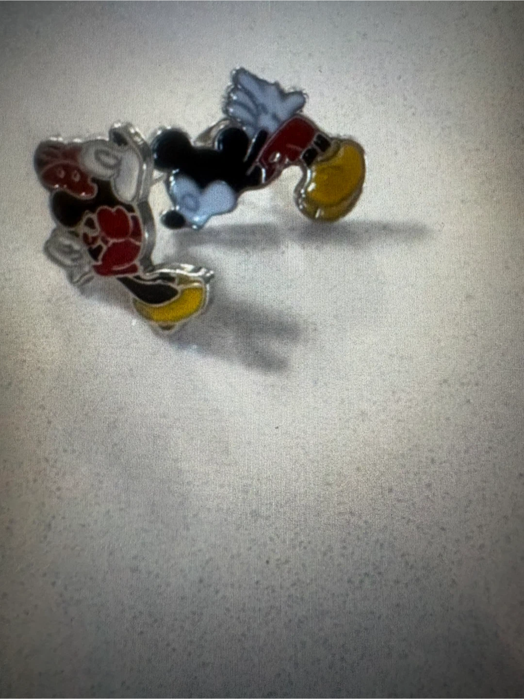 Boucles d'oreilles Mickey et Minnie Mouse