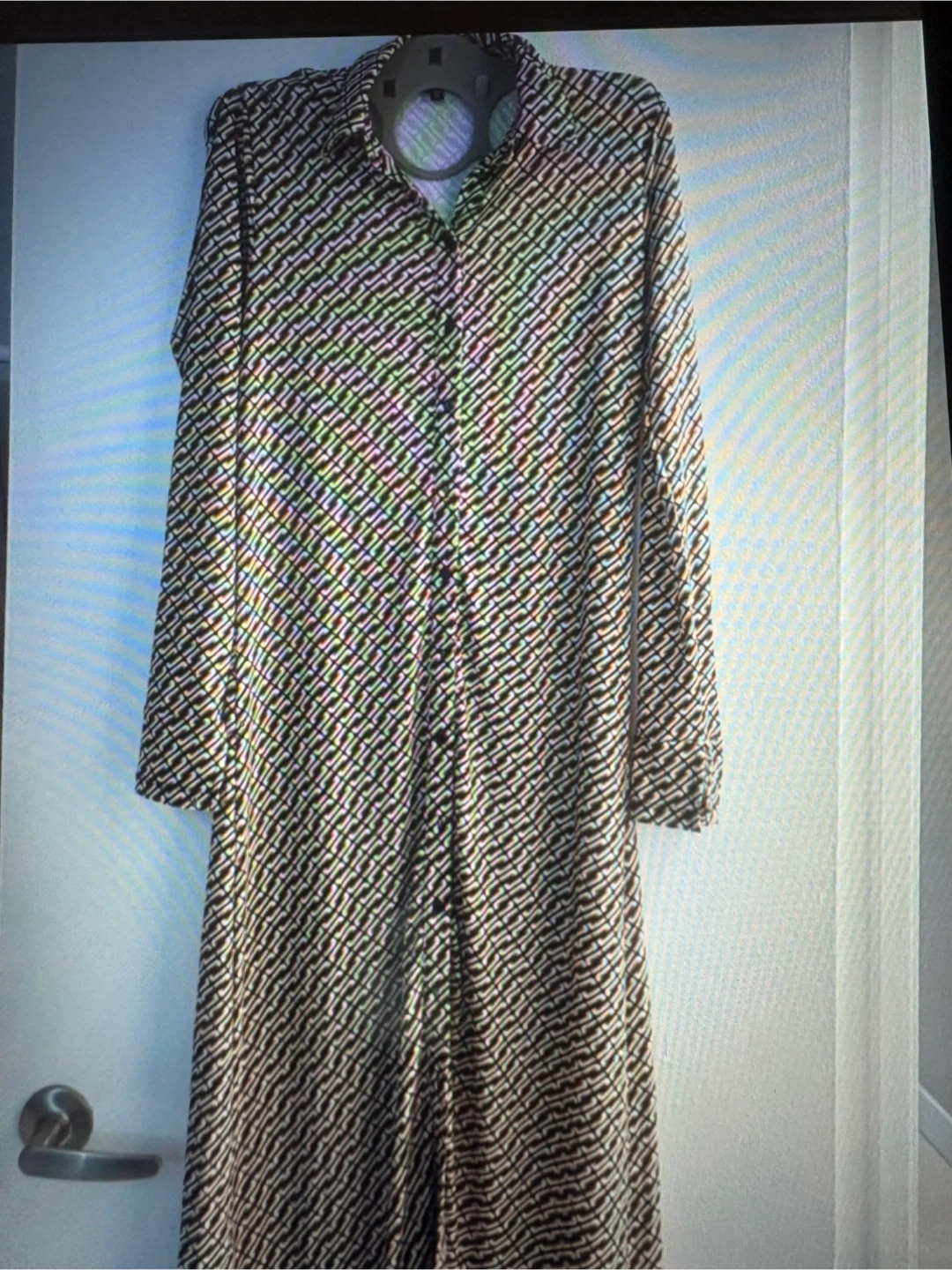 Robe longue à imprimé femme TP/XS