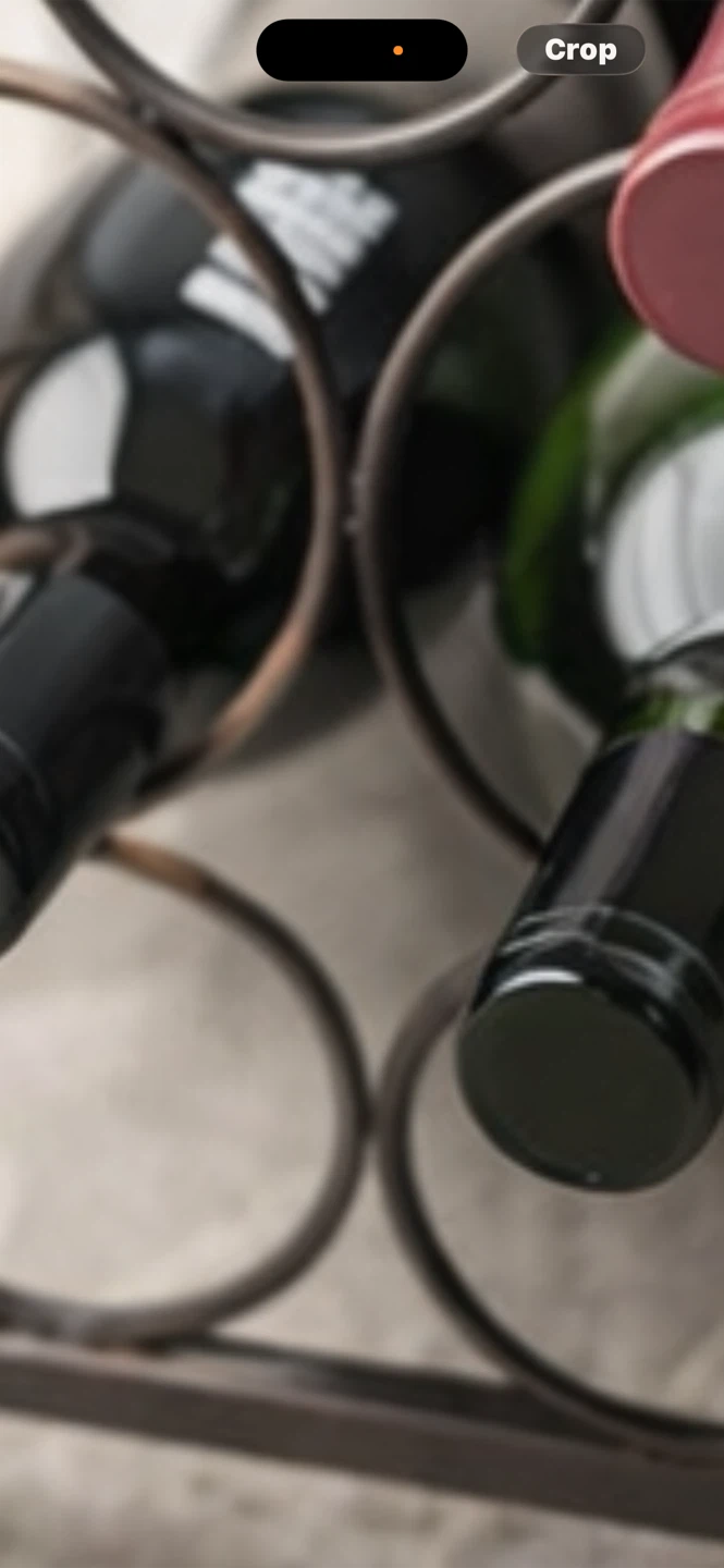 Metal Wine Rack with Faux Leather Top - photo 5