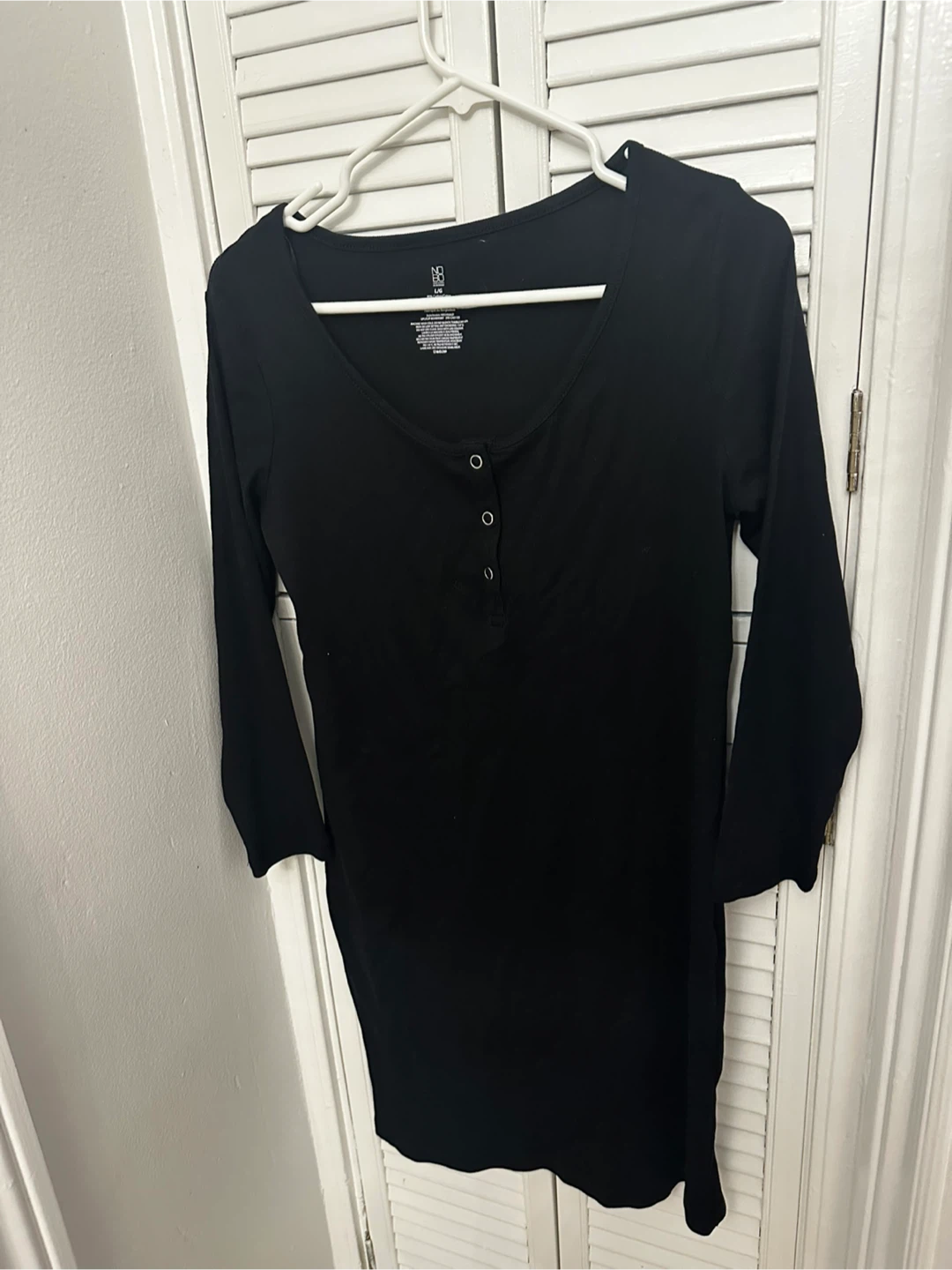 No Boundaries Black Long Sleeve Dress - photo 2