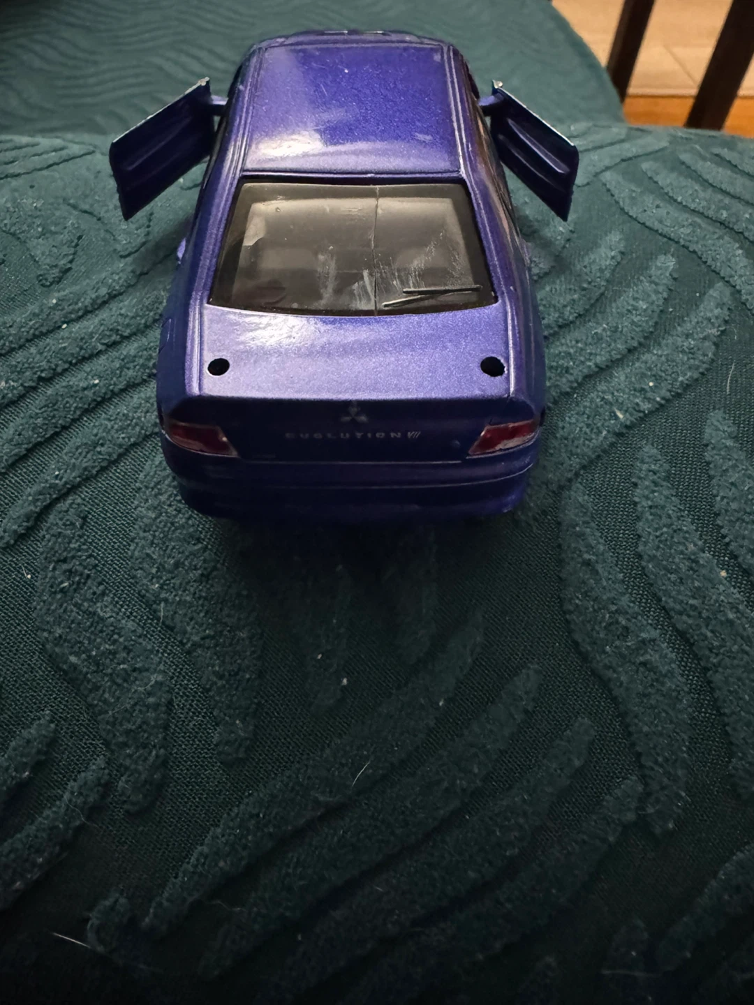 1:24 Scale Diecast Mitsubishi Lancer Evolution VIII Blue - photo 2