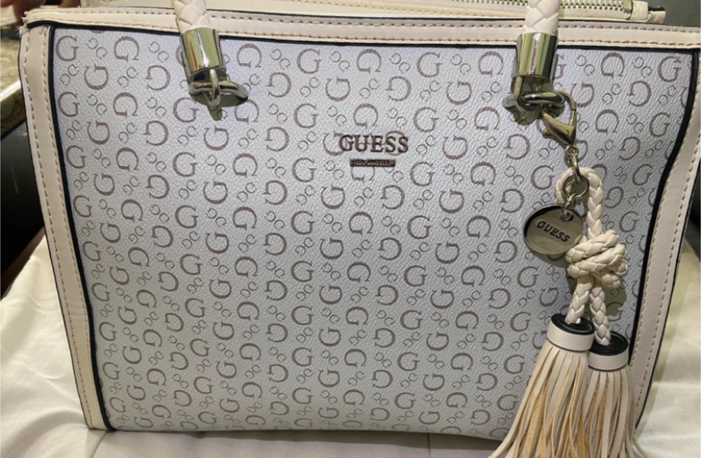 Guess Logo Print Tote Bag - photo 2