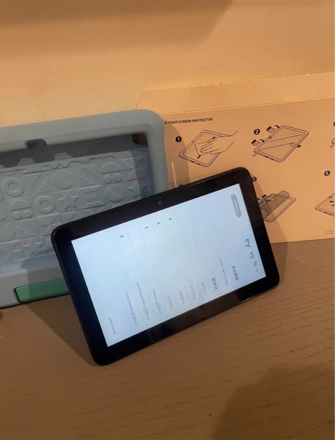 Amazon Fire HD 8 Tablet with Blue Kid-Proof Case