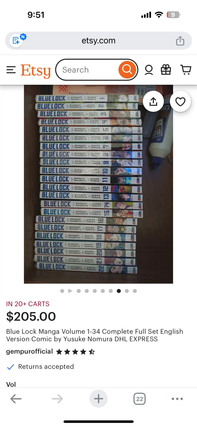 Blue Lock Manga Complete Full Set Volumes 1-34 English Version - photo 2