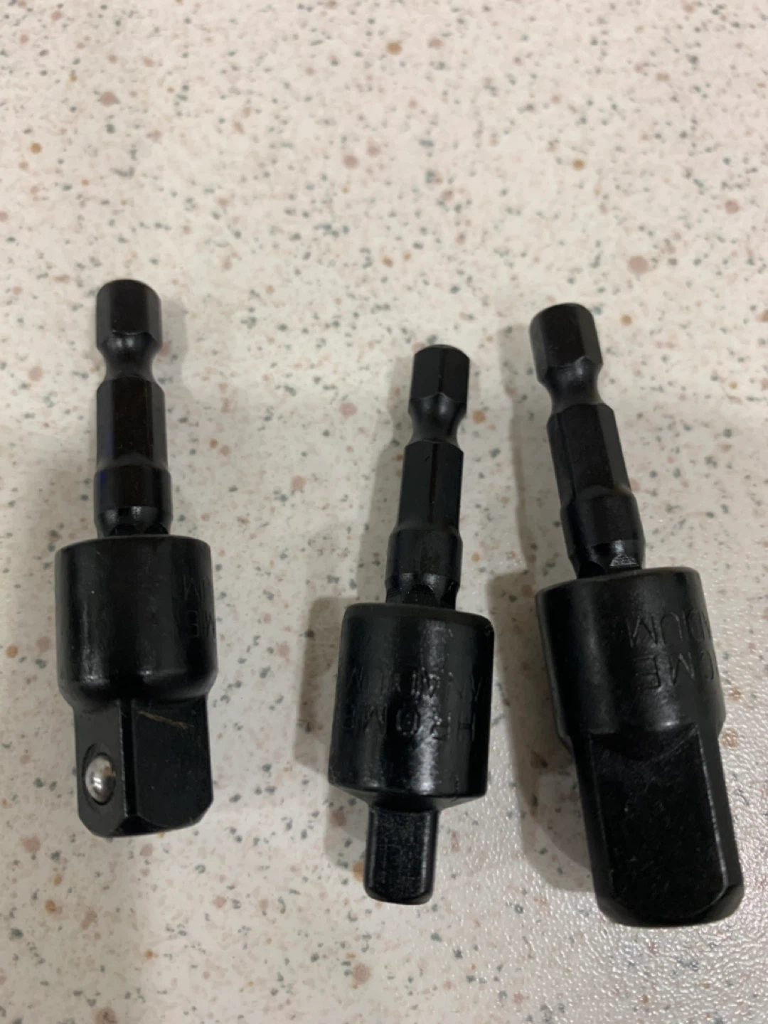 3pc Chrome Vanadium Socket Adapter Set - photo 2