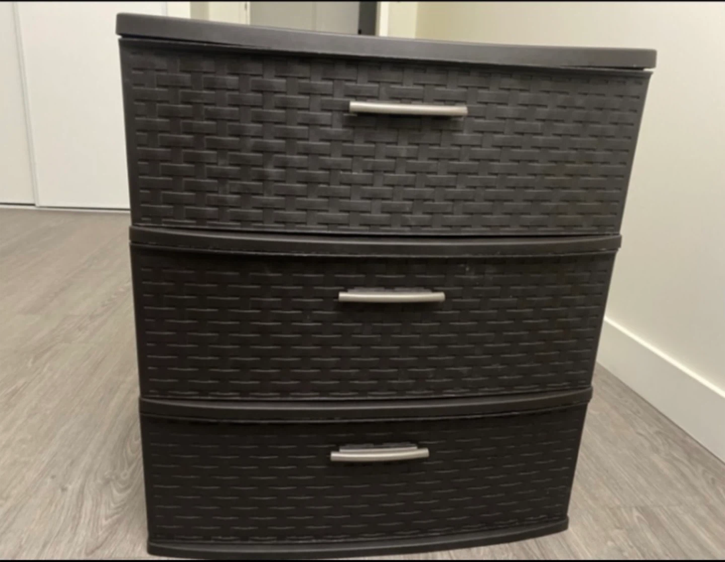 3-Drawer Storage Unit brown