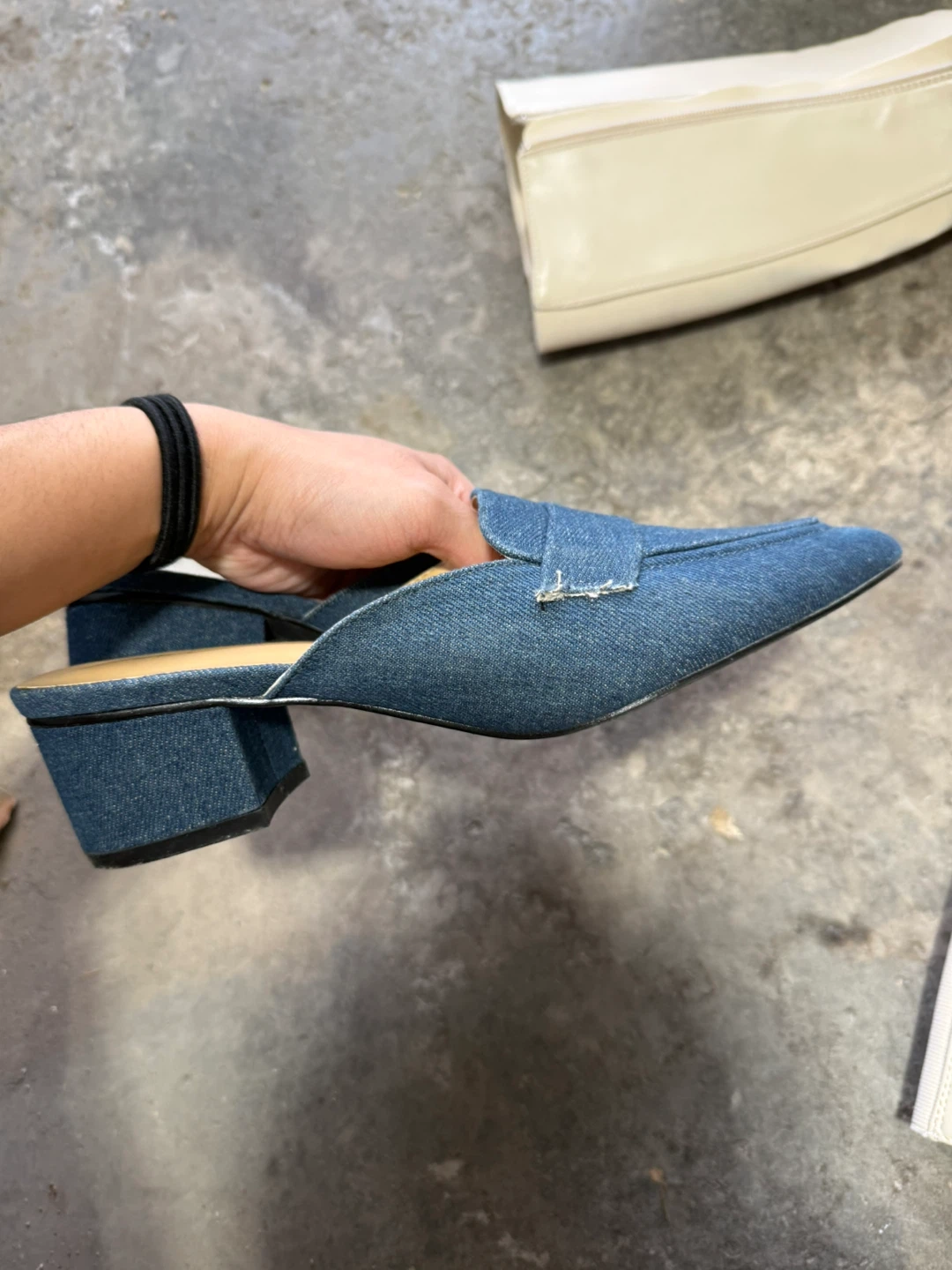 Joe Fresh Denim Mules - Size 7 - photo 3
