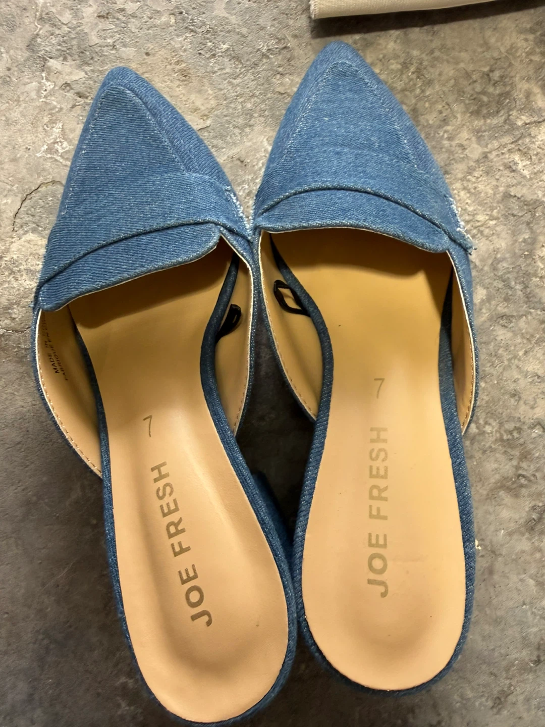 Joe Fresh Denim Mules - Size 7 - photo 2