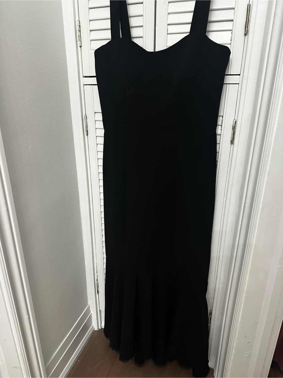 New Black Dress with Ruffle Hem - Zara - Size S - photo 2