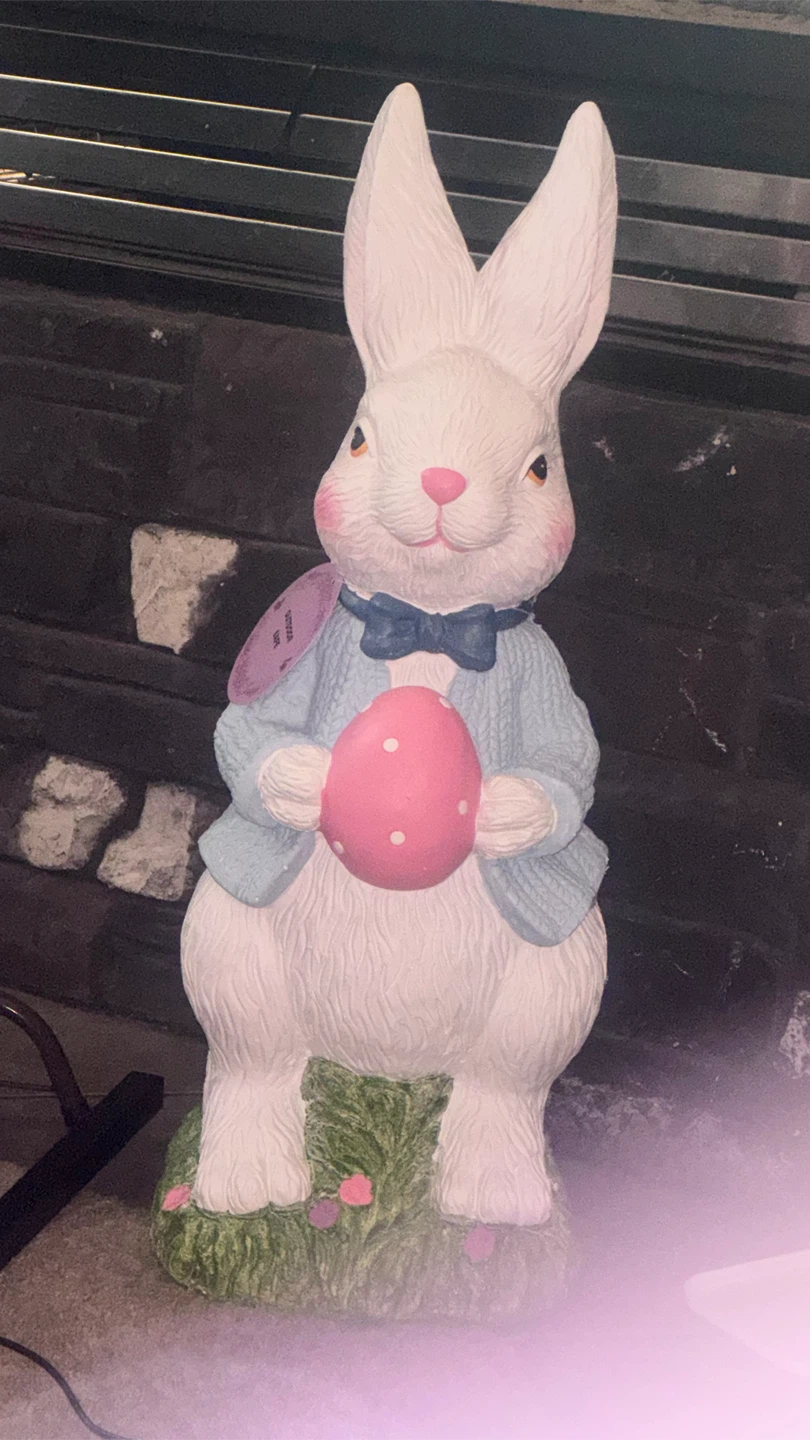 Easter Bunny Garden Statue