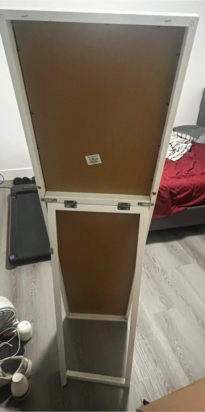 White Full Length Mirror - 14.2in W x 56.2in H - photo 2