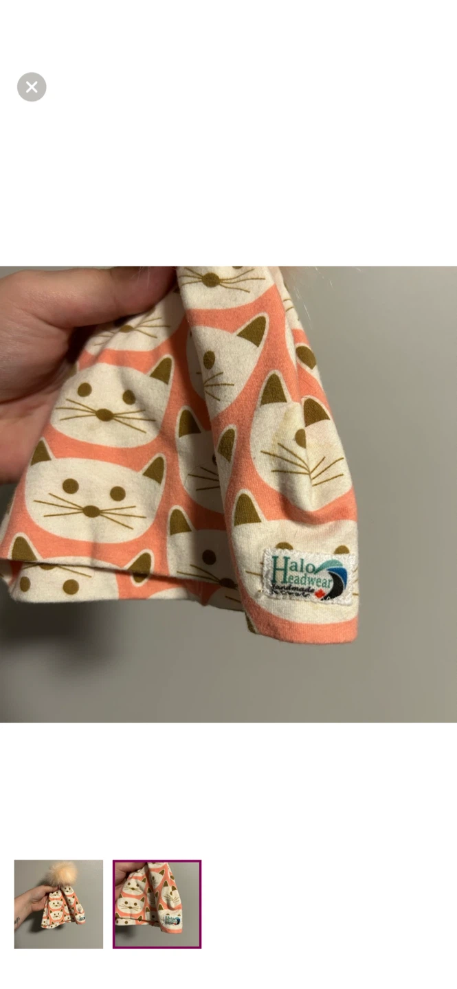 Halo Headwear Kids Cat Print Pom Pom Toque - photo 2