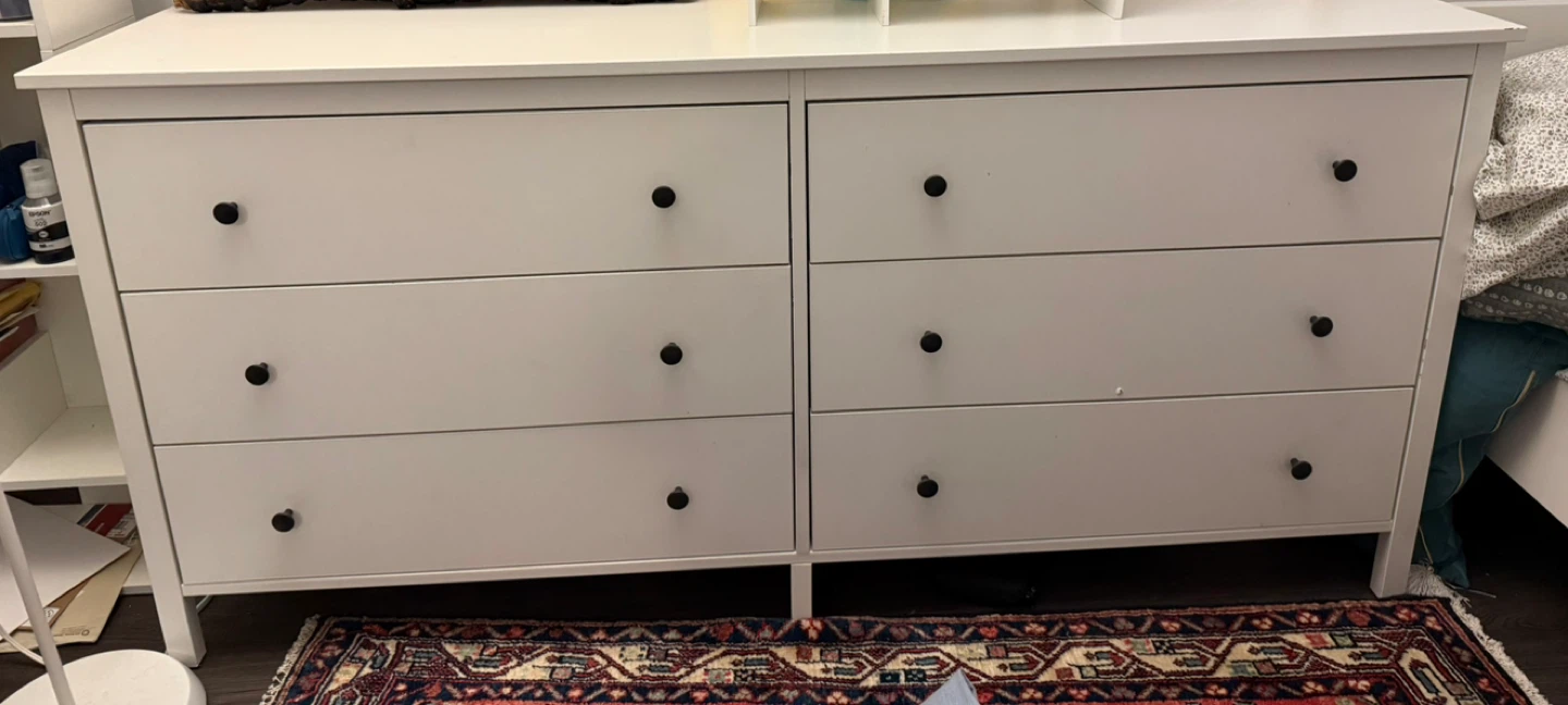 IKEA White 6-Drawer Dresser