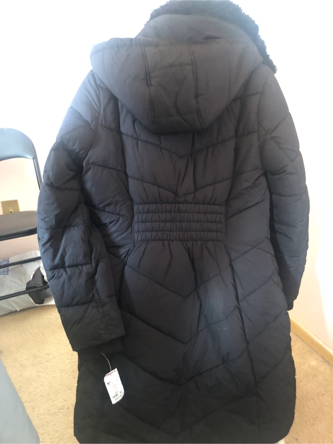 London Fog Puffer Coat with Fur Trim - Size S - photo 2