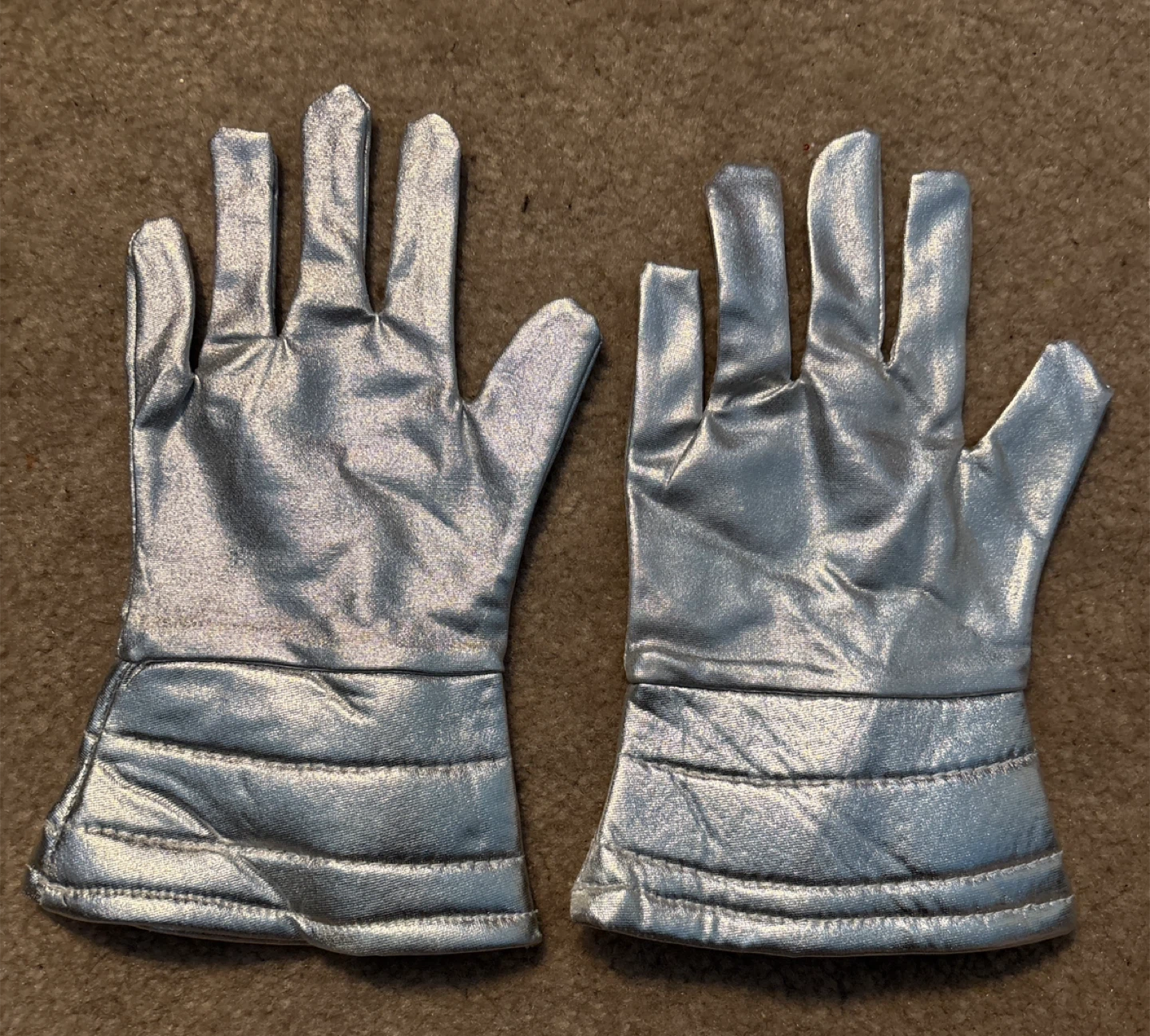 Beautiful Silver Metallic Gloves - photo 2