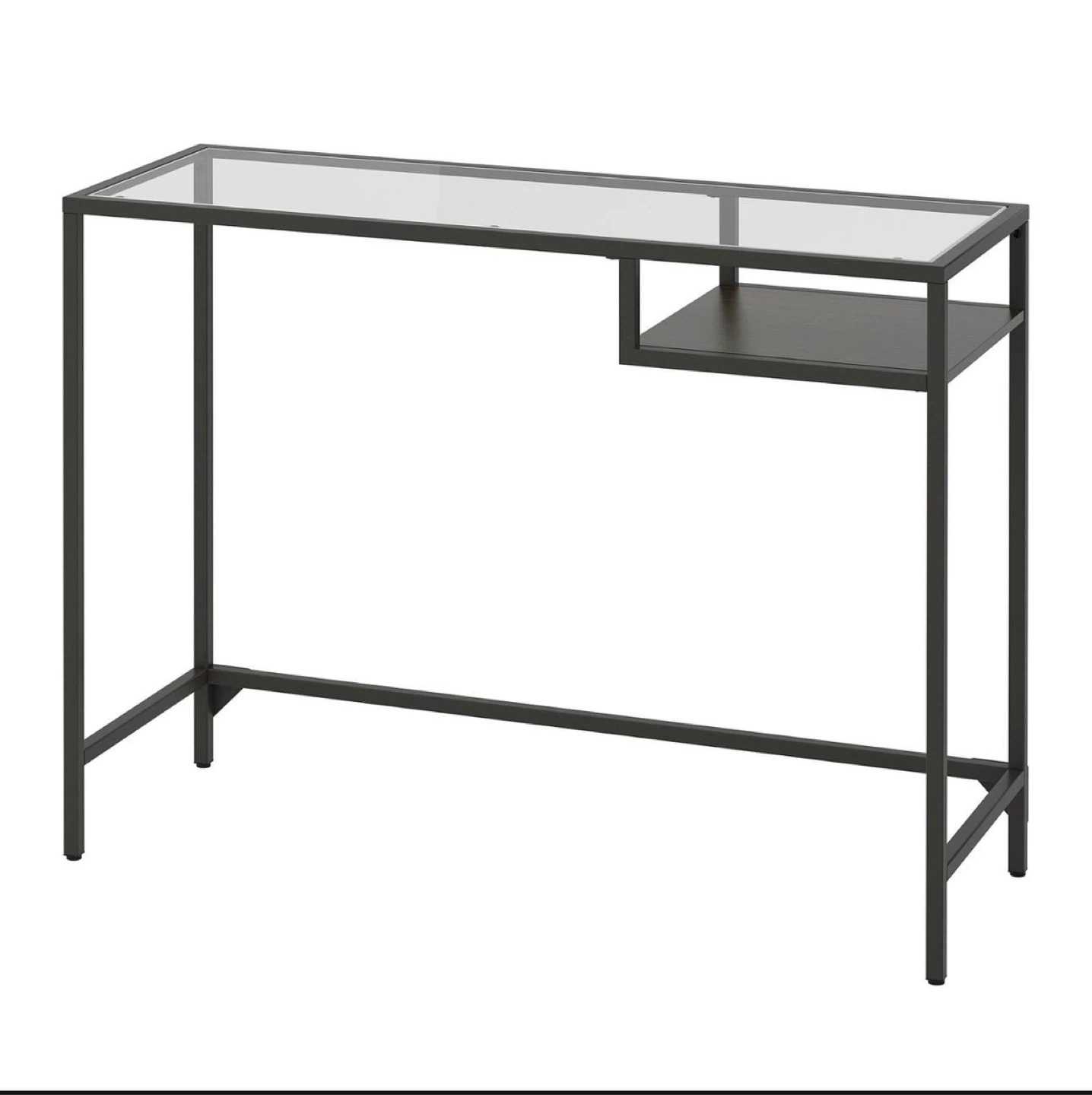 IKEA Glass top desk with metal frame-Can be easily disassembled - photo 2