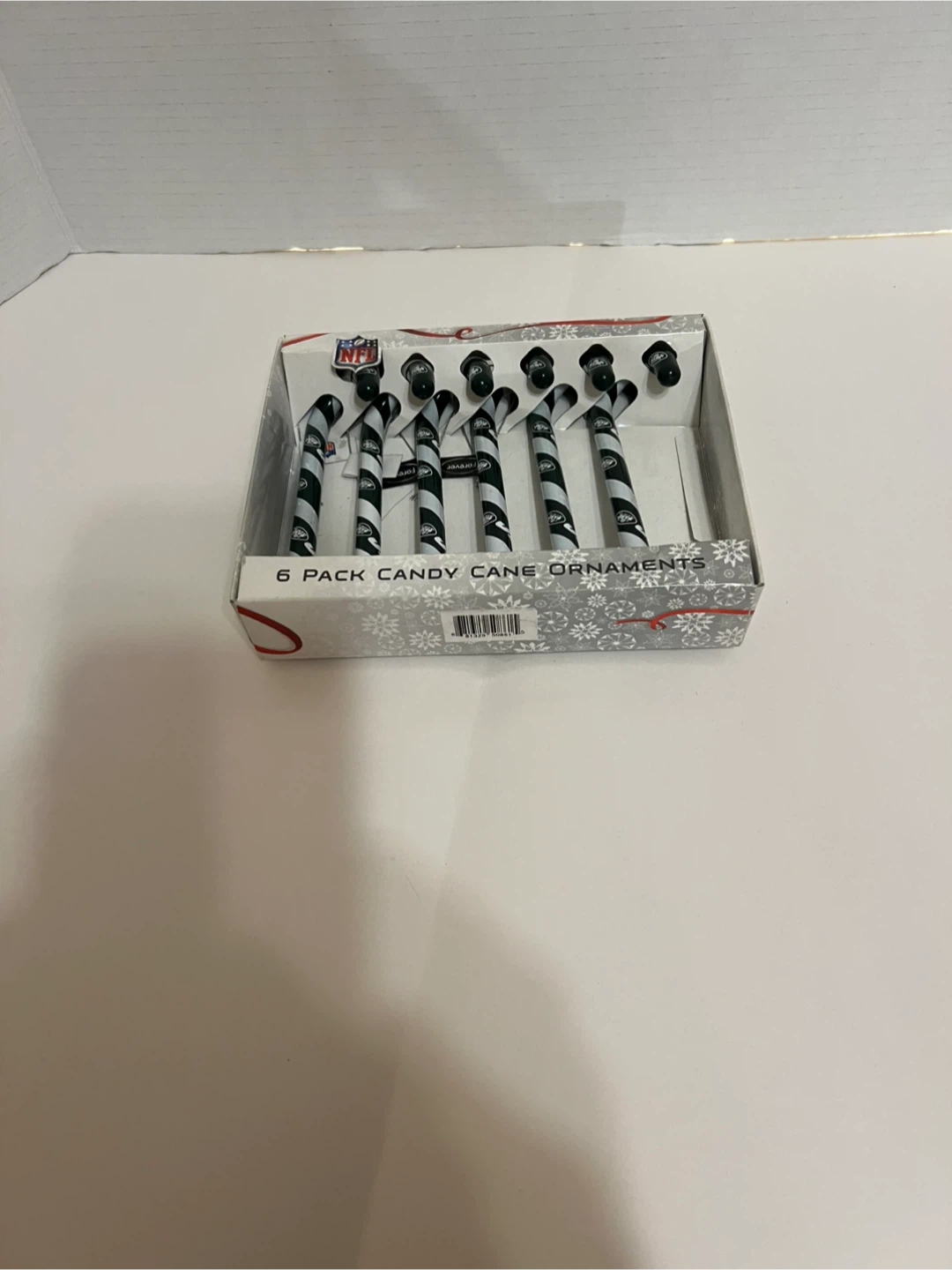 NY Jets Candy Cane Christmas Ornaments