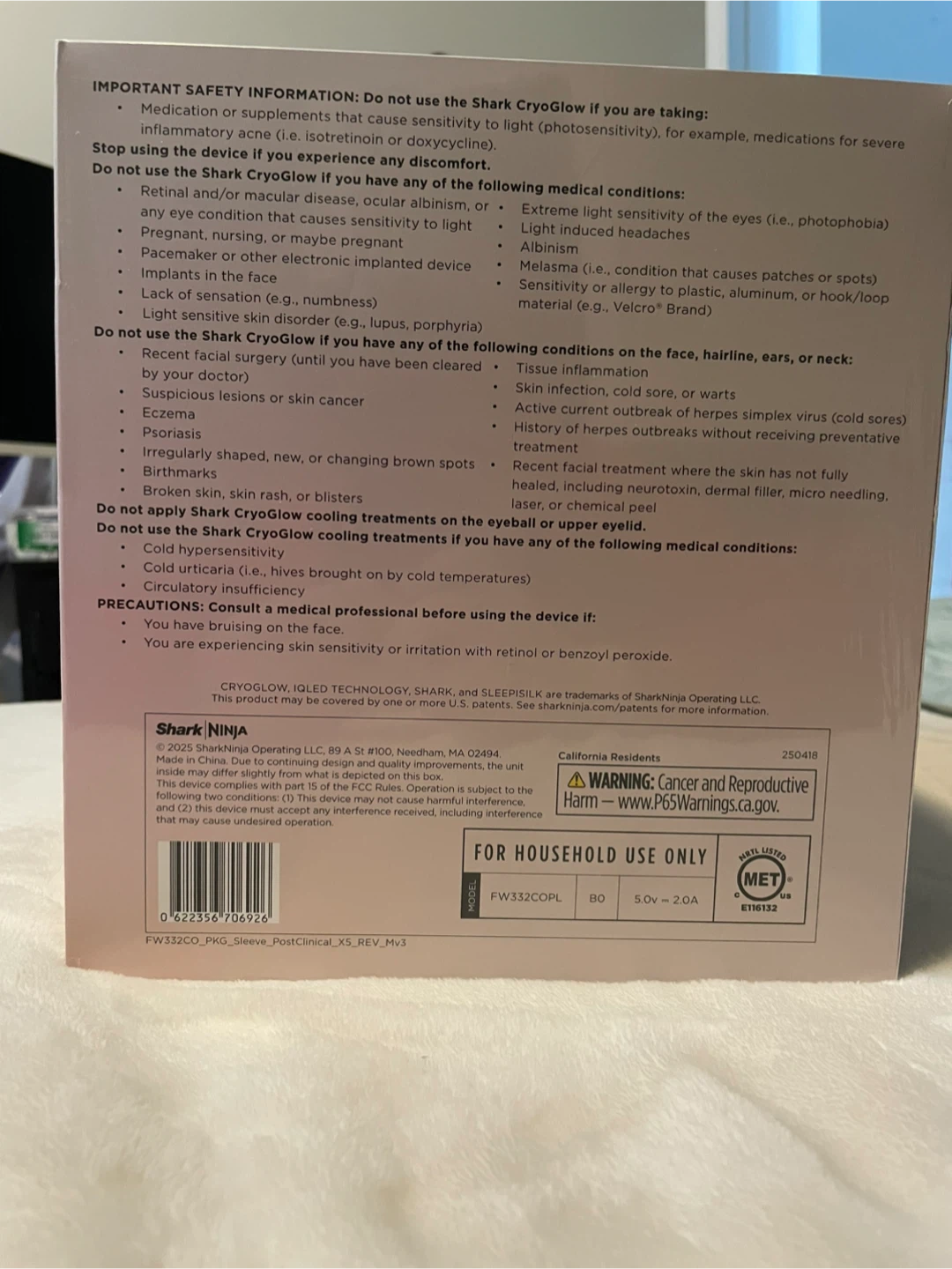 Shark CryoGlow LED Anti-Aging & Skin Clearing Mask - photo 4