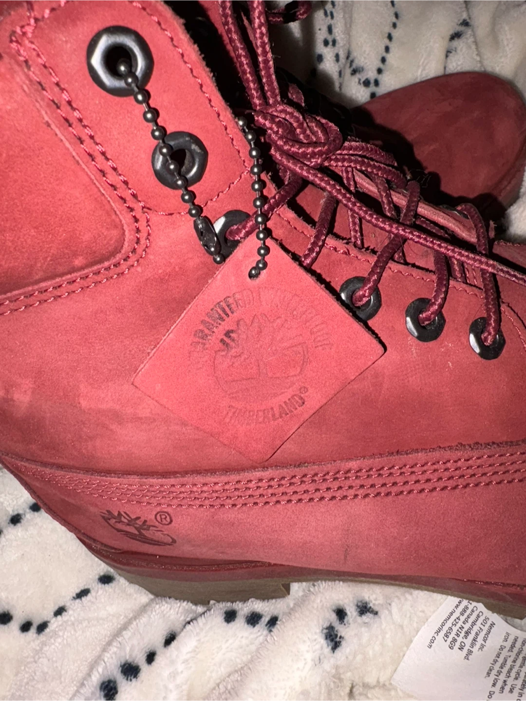 Burgundy Men’s Timberland Boots - photo 2