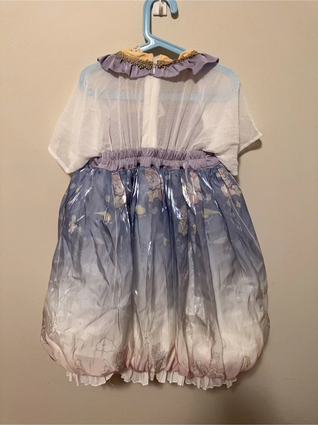 Tulip Style Dress with Cloud & Bunny Print Toddler size 6-7T - photo 4