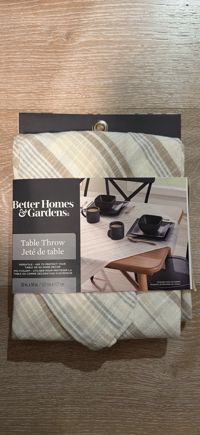 Better Homes & Gardens Table Throw %100 Cotton