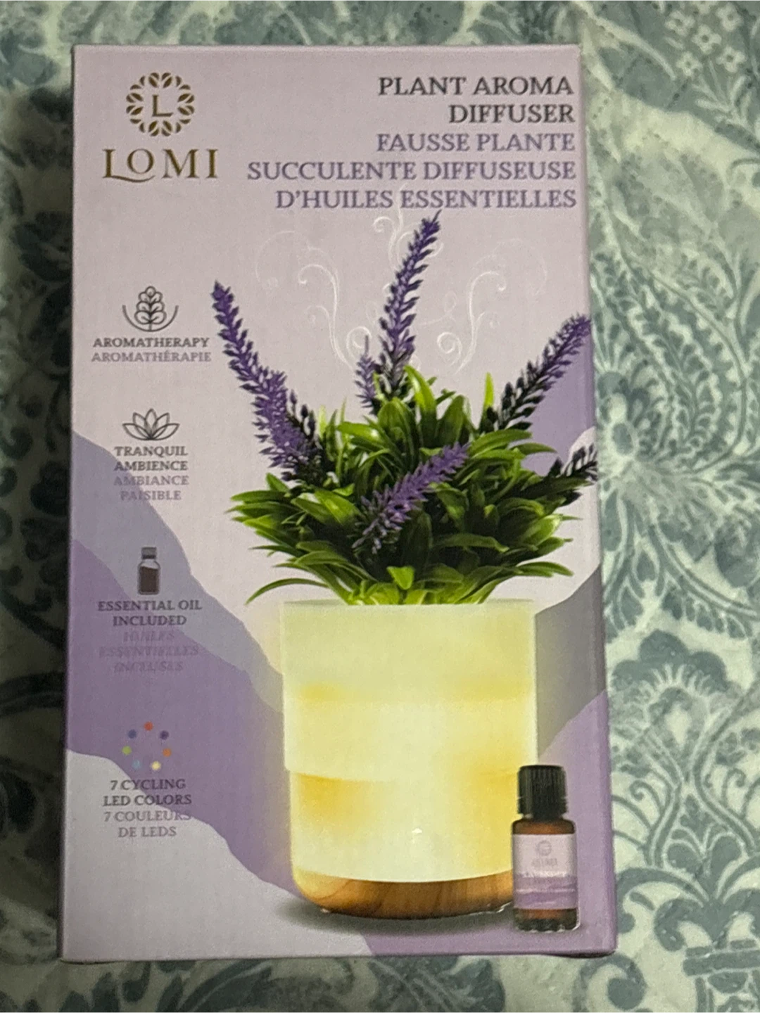 Lomi Plant Aroma Diffuser with Lavender Essential Oil
