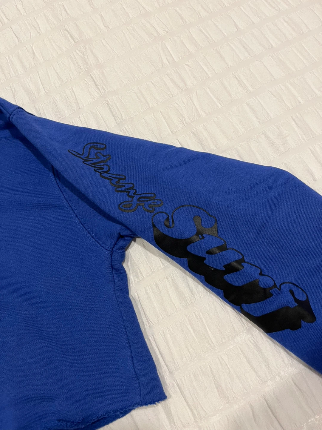 New w/ tags Aritzia Tna Cropped Hoodie - Blue - Size Small - photo 3