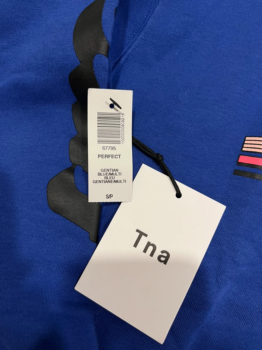 New w/ tags Aritzia Tna Cropped Hoodie - Blue - Size Small - photo 2