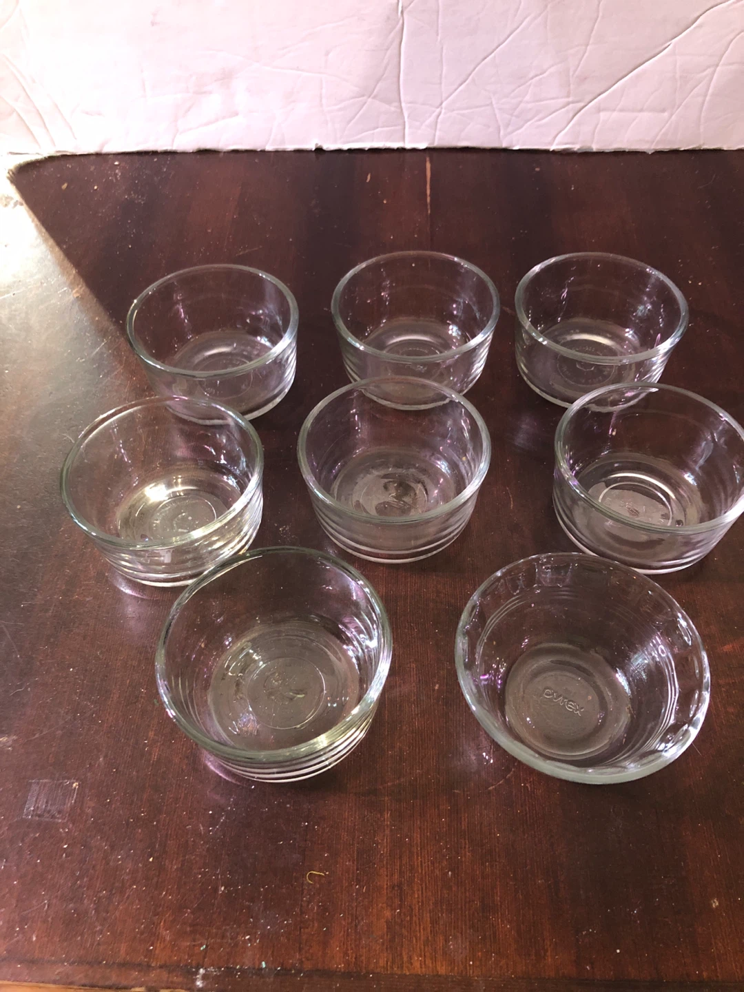 8 Glass Ramakin Bowls.  Like new. - photo 2