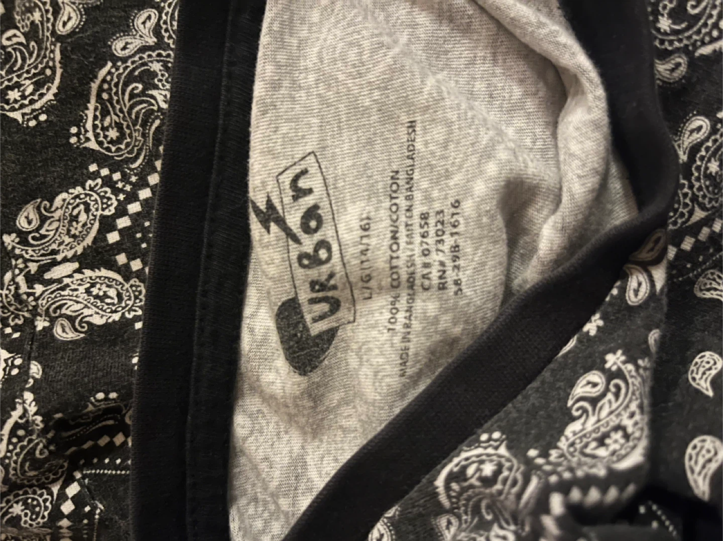 Boys black and white bandana tshirt - photo 3
