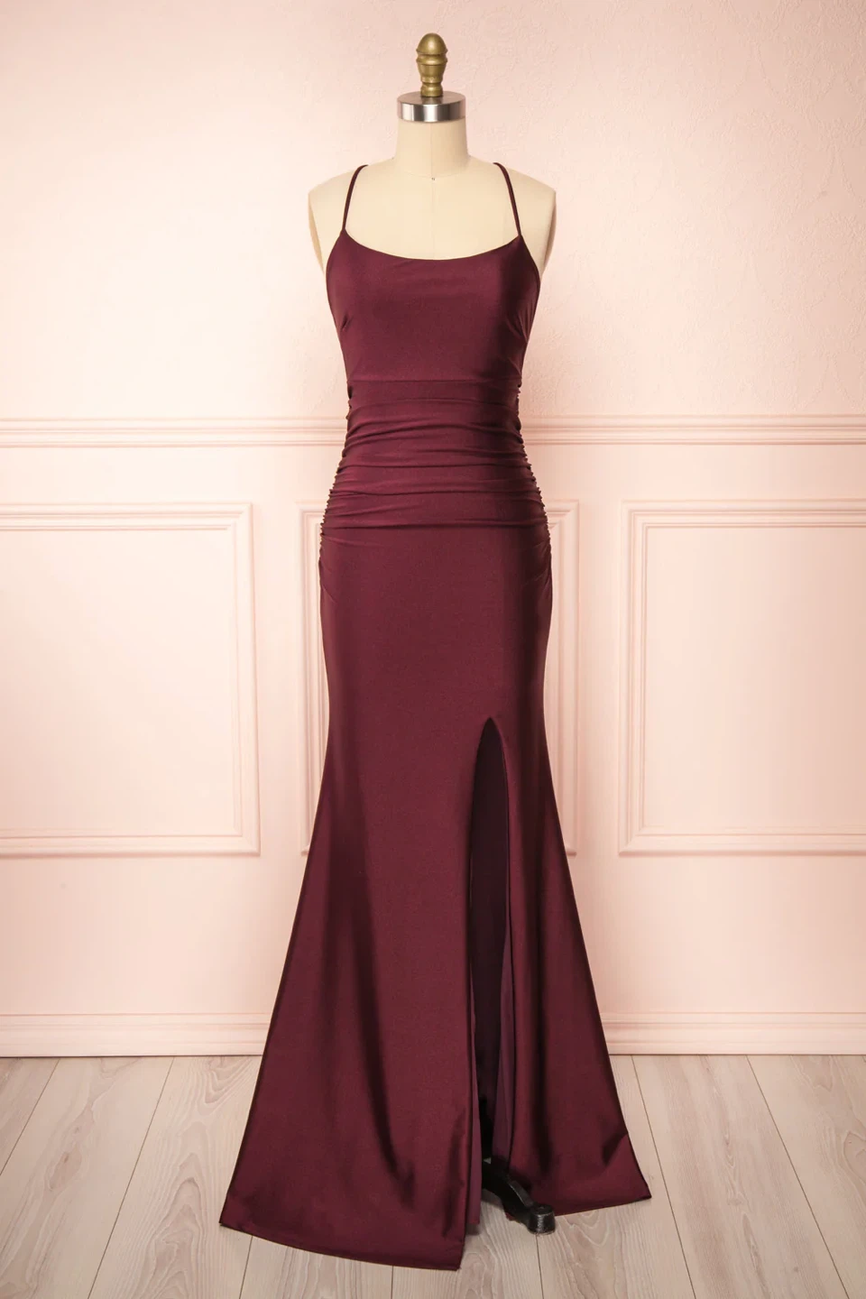 Burgundy Prom Dress - photo 4