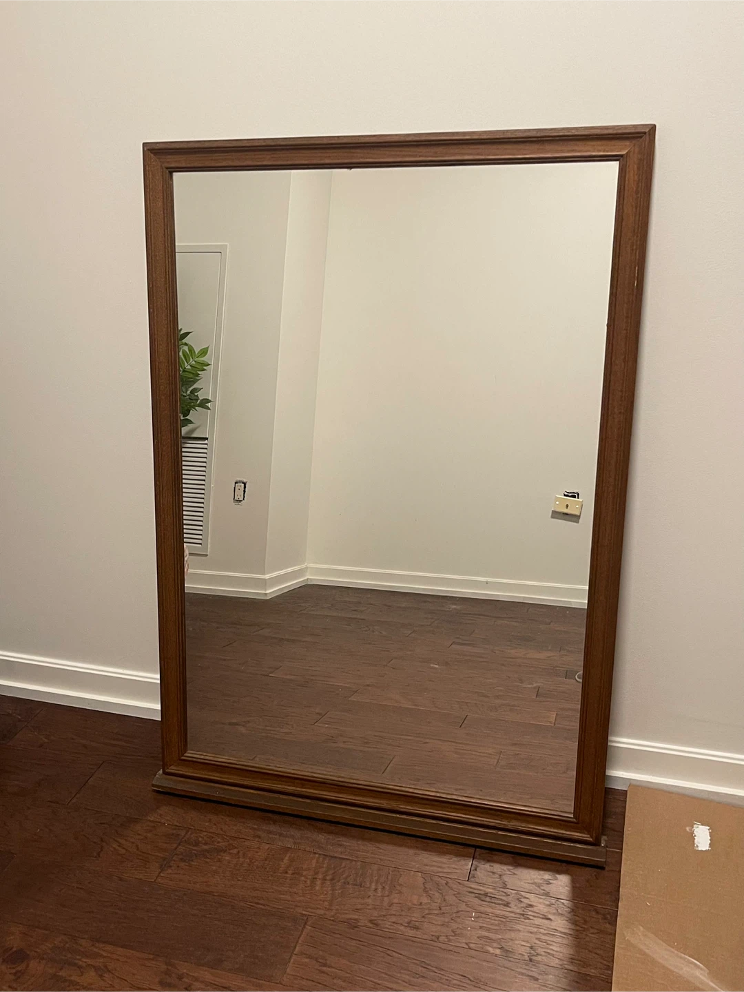 Large Wooden Framed Dresser Mirror