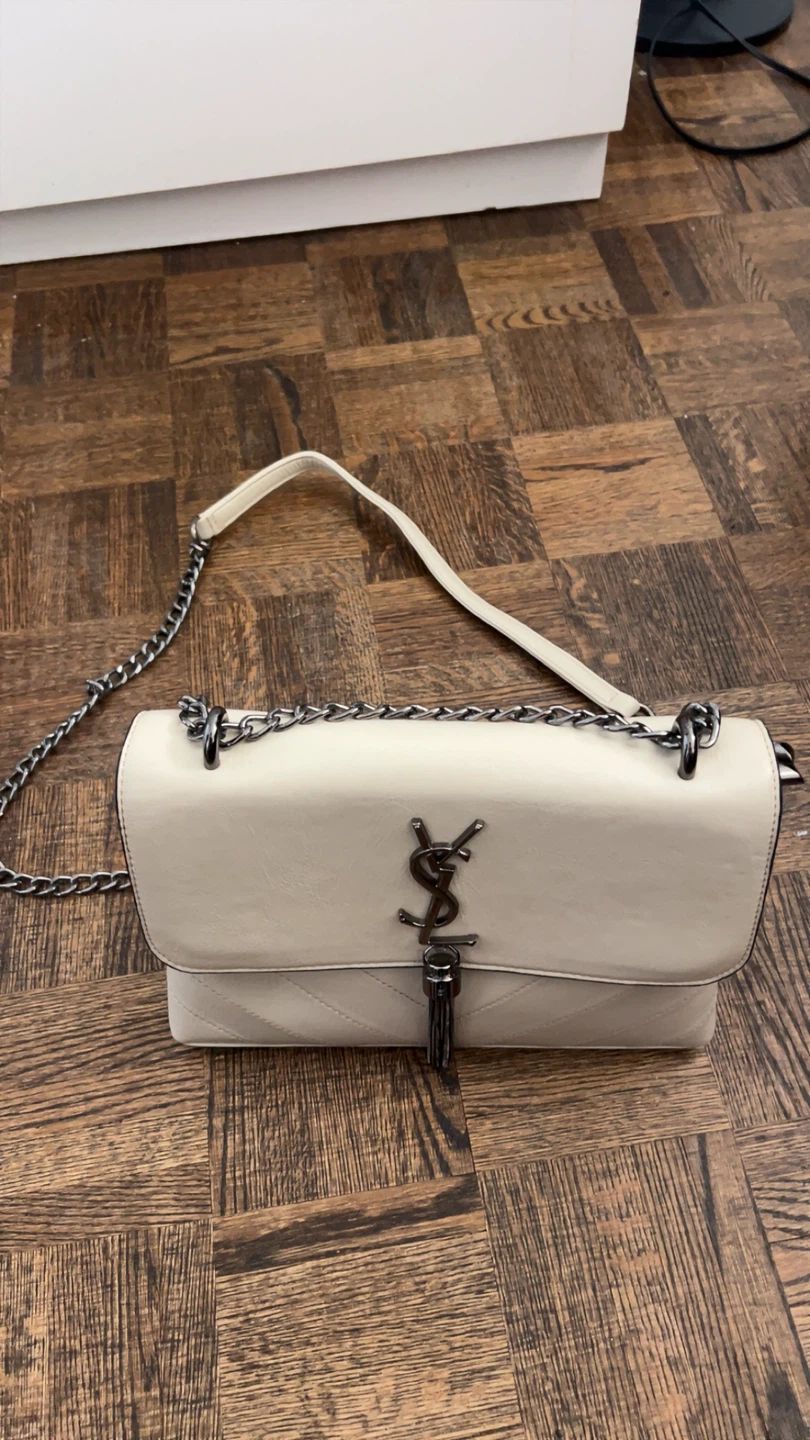Cream Quilted Shoulder Bag - photo 2