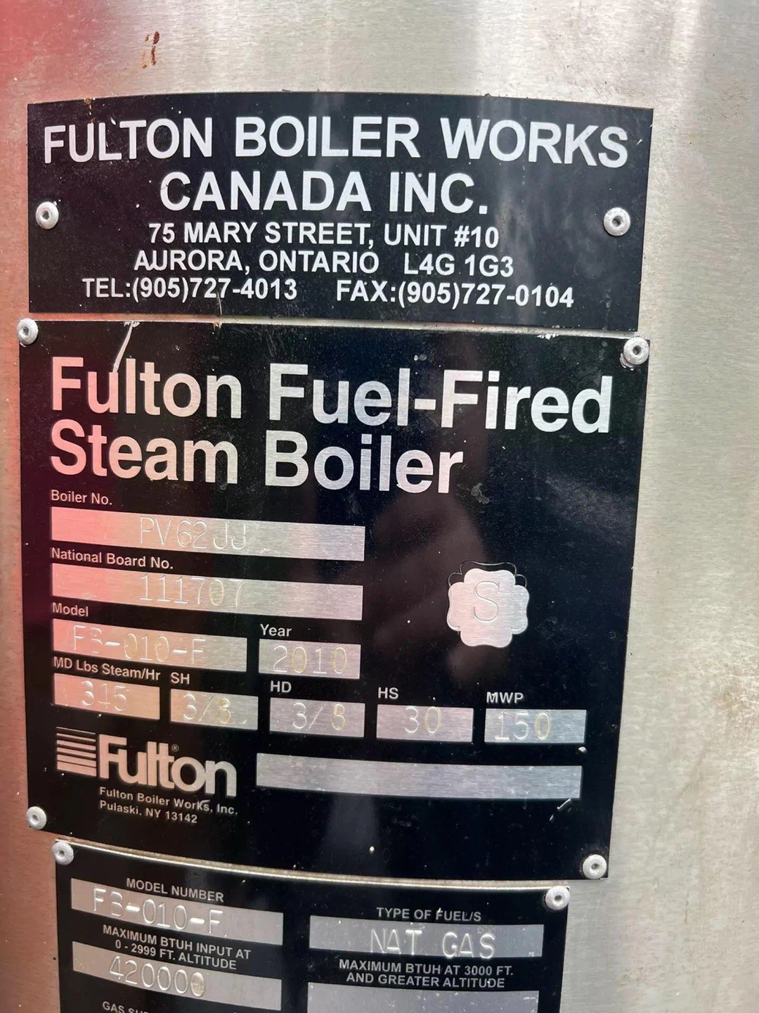 Fulton Fuel-Fired Steam Boiler - photo 4