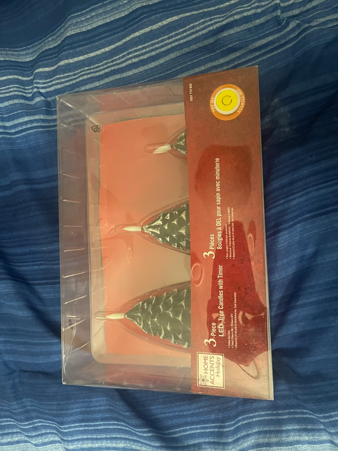 Home Accents Holiday 3-Piece LED Tree Candles with Timer