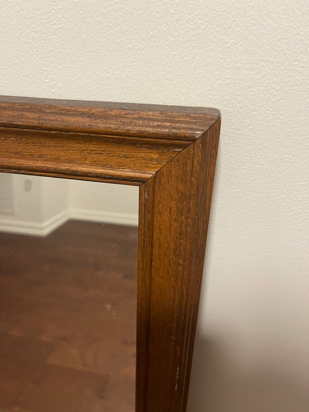 Large Wooden Framed Dresser Mirror - photo 2