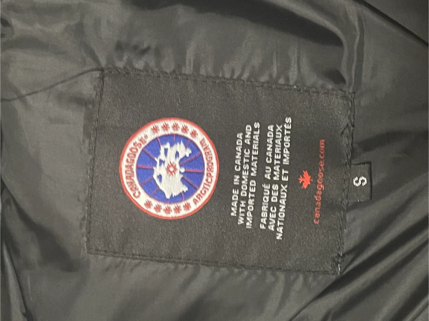Canada Goose Black Puffer Vest - Size S - photo 3