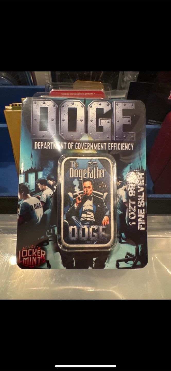 3/3 Locker Mint Doge The Dogefather 1 oz Fine Silver Bar