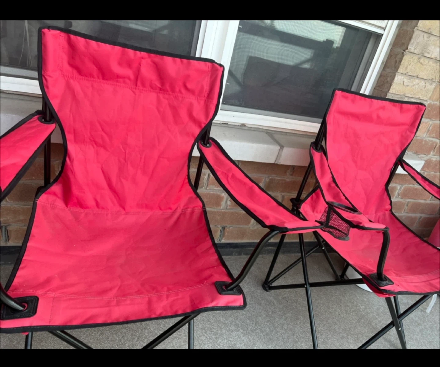 Bundle Red Folding Camp Chairs (2) + bed lamp - photo 3