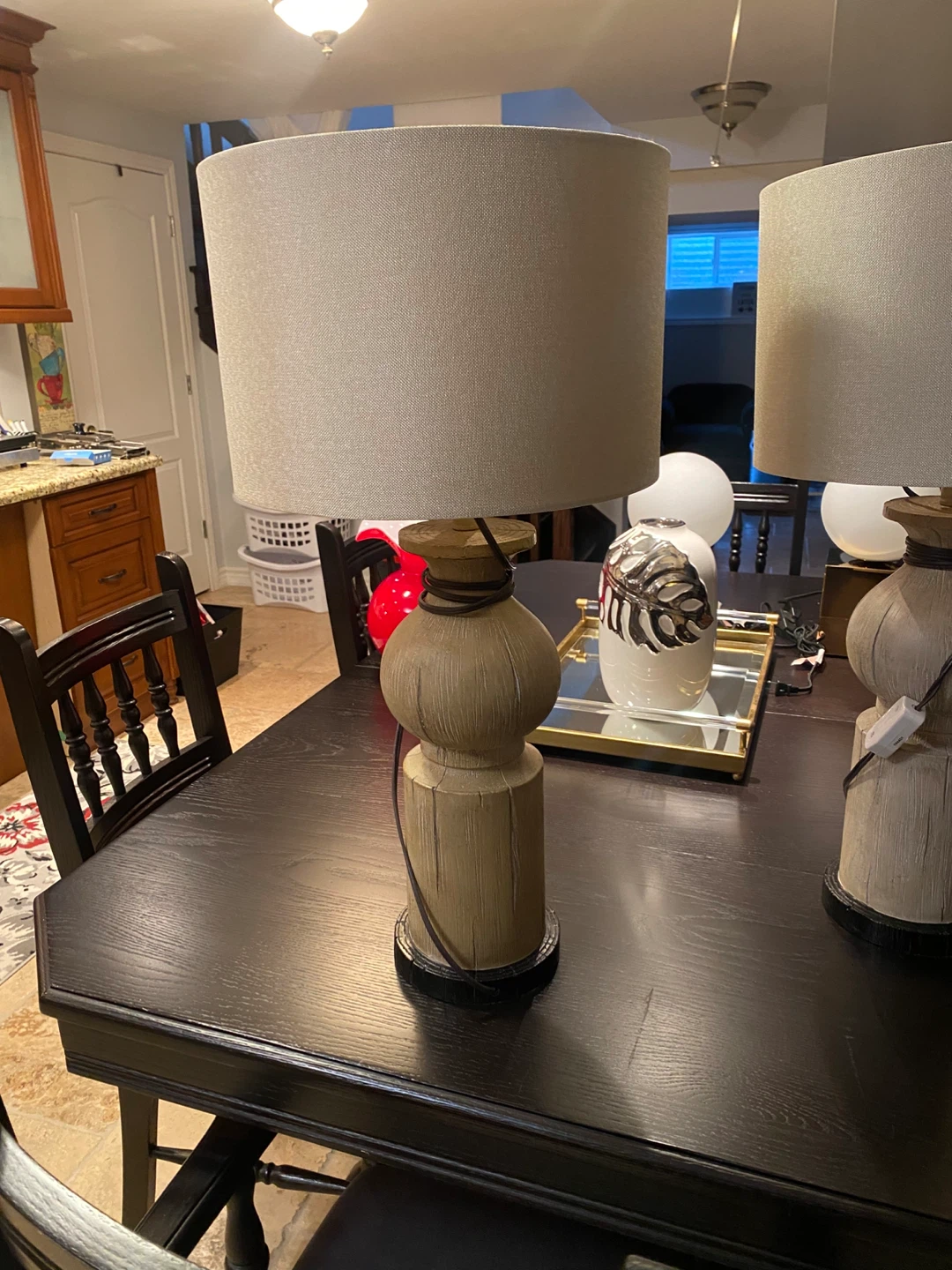 Table Lamps with Linen Shades (Set of 2) - photo 3