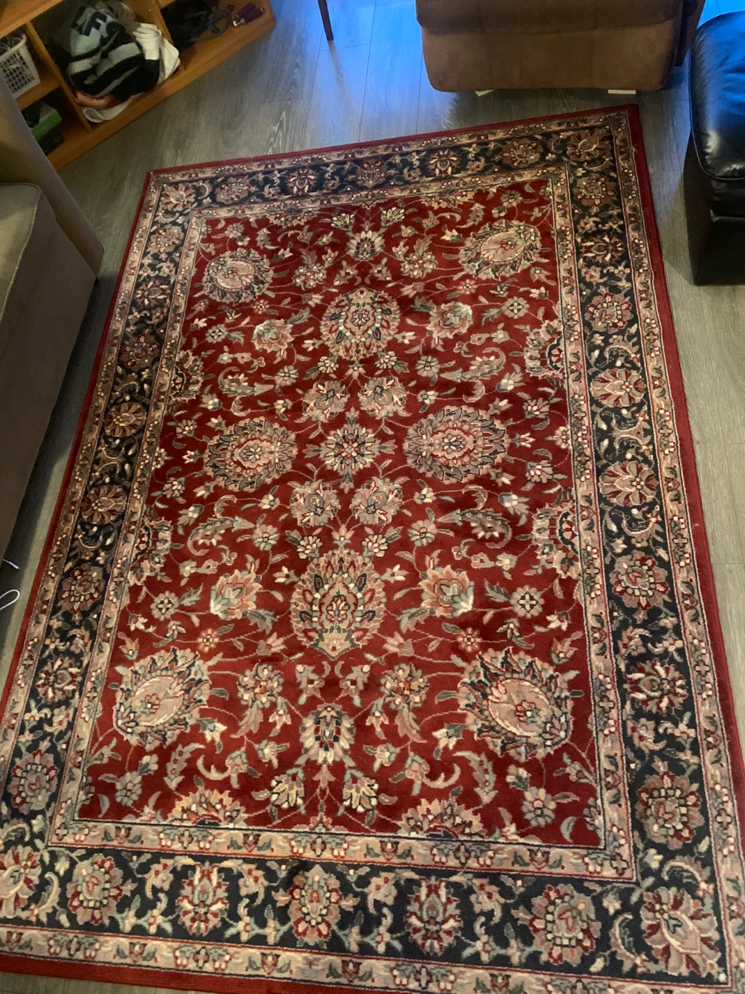Red Patterned Area Rug - photo 2