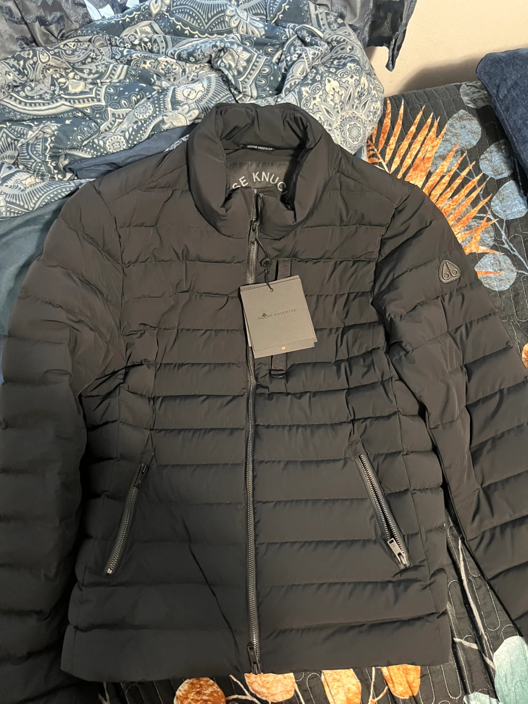 Moose Knuckles Black Puffer Jacket