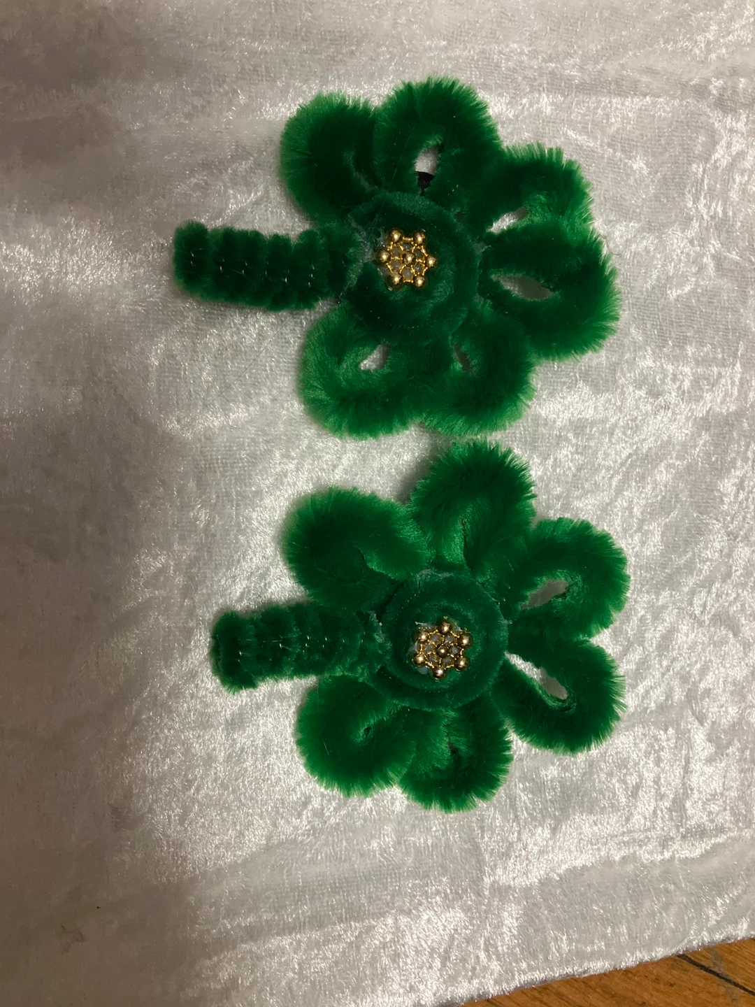 Green Clover Hair Clips (Set of 2)