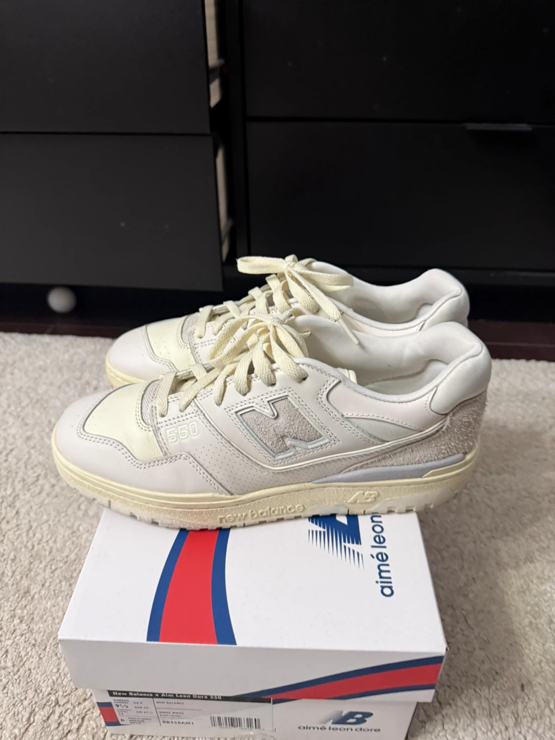 New Balance x Aimé Leon Dore 550 Cream Sneakers - photo 2
