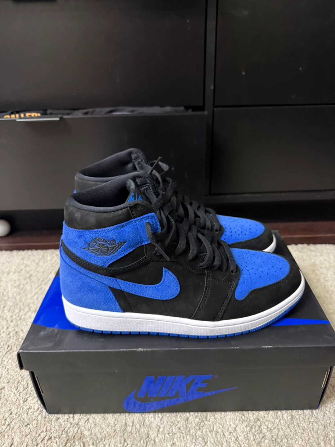 Nike Air Jordan 1 High Royal Black Royal Blue - photo 2