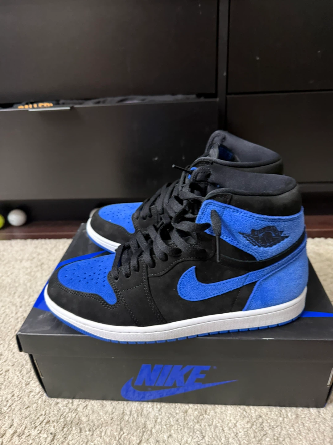 Nike Air Jordan 1 High Royal Black Royal Blue - photo 4