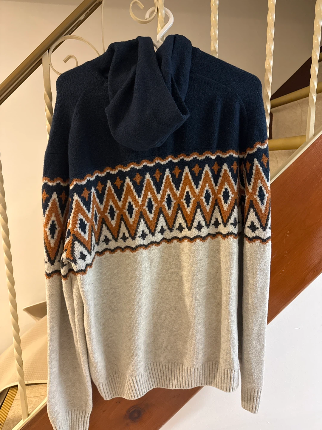Old Navy Men's Fair Isle Hoodie Sweater - Size M - photo 2